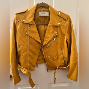 Zara faux leather jacket